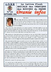 AOBR 2016 09 FLASH INFO No 26  DE SEPTEMBRE 2016 (1)